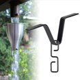 thumbnail image 3 of 3X Rain Chain Gutter Adapter, Black V-Shaped Rain Chain Adapter with S-Shaped Hook, Rain Chain Hook,3 x Rain Chain Gutter Adapter,black, 3 of 9