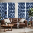 thumbnail image 2 of Ambesonne Fish Window Curtains, Ornamental of Underwater, Each 28" W x 63" L, Night Blue Pale Seafoam, 2 of 4