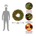 thumbnail image 3 of National Tree Company Pre-Lit Artificial Christmas Wreath, Green, Norwood Fir, Multicolor Lights, Christmas Collection, 24 Inches, 3 of 4