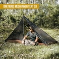 thumbnail image 3 of OneTigris Mesh Teepee Tent, Ultralight 1 Person Screen Room with Waterproof Bathtub Floor for Outdoor Camping Hiking Backpacking Bushcraft Tarp Hot Tent Shelter, 3 of 8