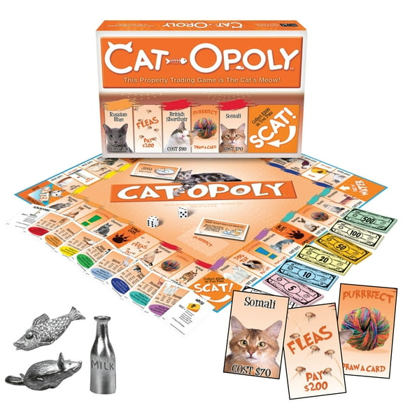 Late for the Sky Cat-Opoly Board Game