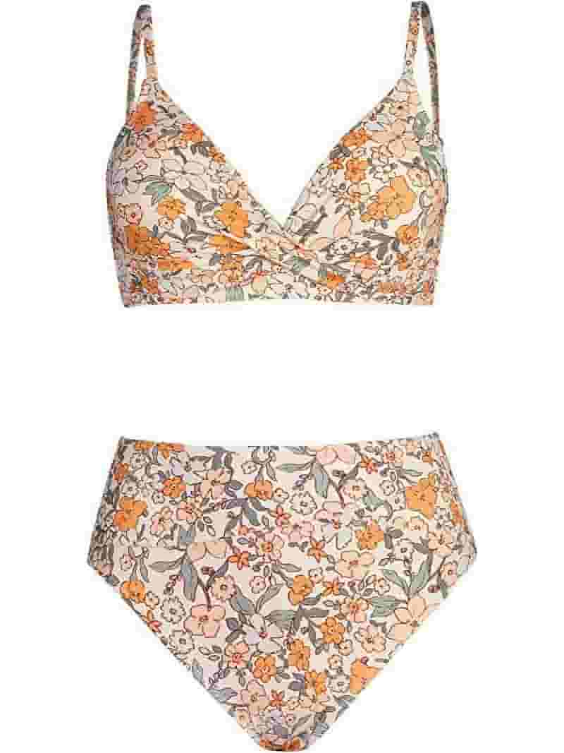 【関税送料込】CUPSHE Twist V-Neck 水着 Cupshe Women's High Waisted V Neck Bikini Set, Adjustable