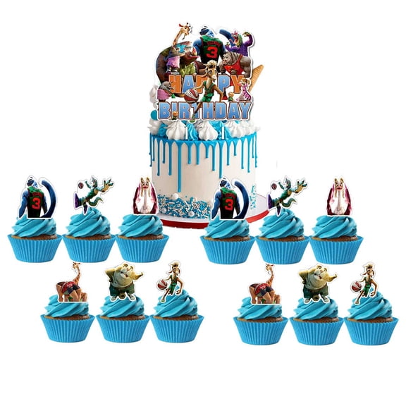 Goat Movie 2026 Cake Topper CupcakeS Set Birthday Party Supplies Decoration Decor Kit