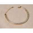 thumbnail image 2 of Women's Tennis Bracelet 9Ct Baguette Cut Natural Moissanite Diamond 14K Yellow Gold Plated 7", 2 of 5