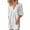 White, variant on Women's Cotton Linen Baby Doll Dress Summer Casual Tunic Pleated Flowy Swing Short Sleeve Black V Neck Mini Dress Women's Casual Summer T Shirt Dresses Short Sleeve Swing Dress