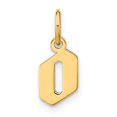 thumbnail image 1 of Diamond2Deal 14K Yellow Gold Lowercase Letter O Initial Pendant for Women, 1 of 3
