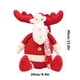 thumbnail image 3 of Puntoco Adornos navideños Muñecos de tela Papá Noel sentado Muñecos de nieve Adornos de escena de ventana Regalos de Navidad, 3 of 5