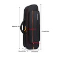 thumbnail image 3 of Trumpet Bag Black Color Carrying Holder Outdoor Using Zipper Professional Wear-resistant Trumpet Bag Musical Instrument Bags Backpack Container with Shoulder Straps, 3 of 6