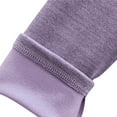 thumbnail image 5 of Elainilye Fashion Womens Loungewear Set Warm Underwear Fleece Thickened Pajamas Sleepwear Bottoming Set,Purple, 5 of 5