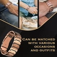 thumbnail image 5 of Men's Pure Copper Magnetic Bracelet with 3X Super Magnet - Hypoallergenic, Sturdy Design with Adjustable Folding Cuff - Perfect Gift, Wristband Bracelet, Adjustment Tool,Copper, 5 of 5
