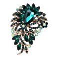 thumbnail image 2 of Xinyolin Elegant Colorful Rhinestone Glass Brooch Vibrant Color Irregular Shape Pin Shawl Scarf Suit Collar Badge Outfit Accessories, 2 of 8