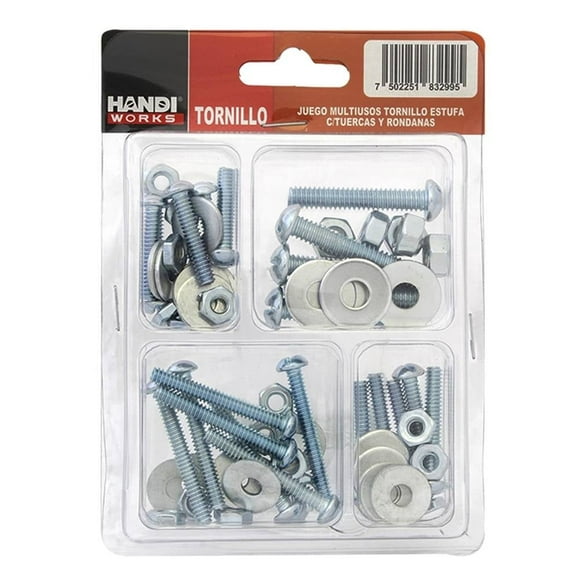 Juego de Tornillos Estufa Handi Works con Tuercas y Rondanas