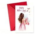 thumbnail image 2 of 10 Pack Watercolor Mother's Day Cards Set, Floral Woman Art Greeting Cards with Red Envelopes, Assorted Thank You Cards for Mom, Grandma & Her on Mother's Day 4.72x7.08 Inch, 2 of 8