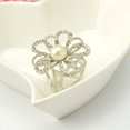 thumbnail image 3 of Minnieouse Bufanda anillo elegante chal Clip oro plata bufandas hebilla con diamantes de imitación estilo moderno Heronsbill regalos para mujeres Ropa, zapatos y accesorios Miscelánea plata, 3 of 6