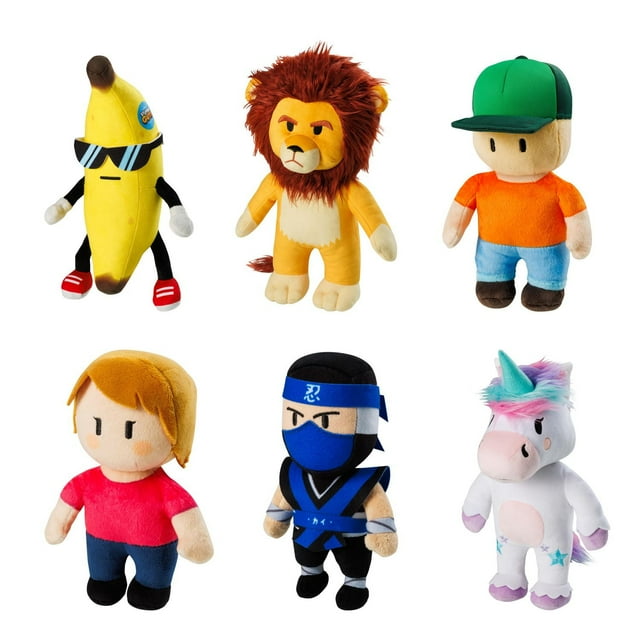 Peluches Stumble Guys de 16,5 cm (6,5 po), 6 modèles à collectionner
