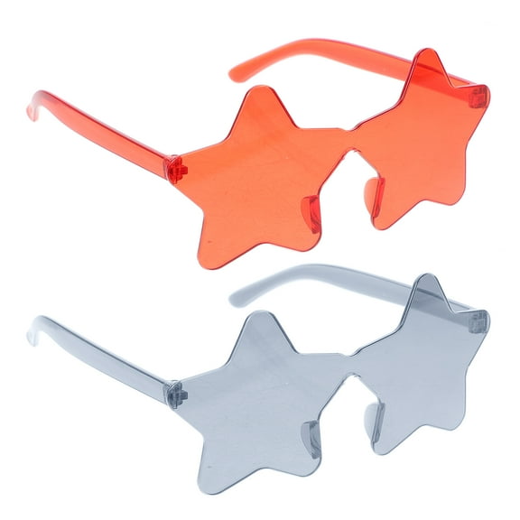 Masteelf 2 Pcs Trendy Star-Shaped Sunglasses for Men, Stylish Luxury UV Eyewear