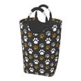 thumbnail image 1 of XMXT Large Collapsible Laundry Hamper, Animal Paw Graffiti Print Laundry Basket with Aluminum Handle, 50L Green, 1 of 7