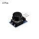 thumbnail image 3 of Táctil Interruptor Ruptura Tablero Botón Tecla Módulo 3P 3.3-5V Negro para Único-Chip Microordenador 4uds Unique Bargains relés electromecánicos, 3 of 4
