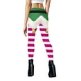 thumbnail image 4 of Joau Women's Ugly Christmas Leggings 3D Print Christmas Costume Leggings High Waisted Workout Yoga Leggings Holiday Xmas Tights Pants, 4 of 5