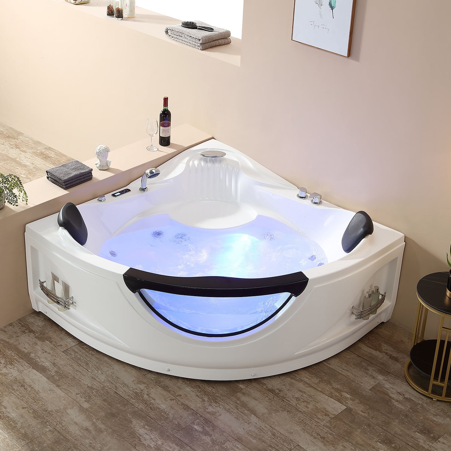 Woma Luxury Hydromassage Corner SPA Tub Freestanding Soaking Bathtubs  (Q301) - China Heart Shape Bathtub, 2 Person Bathtub