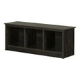thumbnail image 2 of South Shore Fernley Bench with storage, in Rubbed Black, 2 of 12