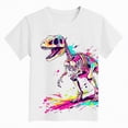 thumbnail image 4 of NOLDARES Boys Basic Tees 5-16 Years Cotton Short Sleeve Crewneck T Shirts Teen Boys Summer Clothes(White,3-4 Years), 4 of 4