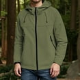 thumbnail image 2 of Rggeeun Men's Casual Jacket Windproof Outdoor Hiking Coat Loose Fit Hooded Pocket Lightweightfall Travel Sports Jacket Outwear Fashion, 2 of 4
