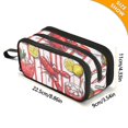 thumbnail image 4 of FORMRS Pencil Case with 3 Compartments Zipper Pouch, Elementary School Level and up, Red Lobster, 4 of 8