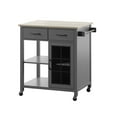 thumbnail image 6 of Twin Star Home 23.1 in. D Rolling Kitchen Cart, 6 of 12