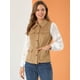 thumbnail image 2 of Chaqueta sin mangas Allegra K Estilo Anorak de Ante Sintético Caqui XL, 2 of 6