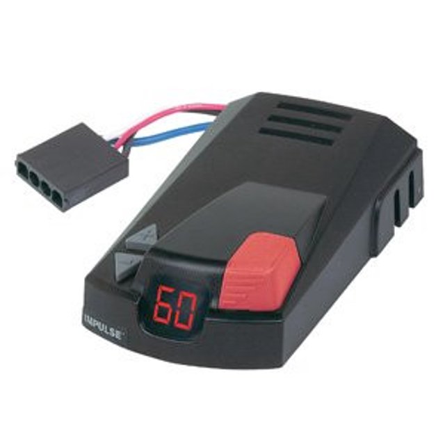Hopkins MFG Trailer Brake Control 47235 Impulse; Time Based; For Up To 4 Trailer Brakes; Fully Functional In Reverse; Does Not Support Electric Over Hydraulic Brake System; Automatic Leveling