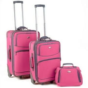 "travelers Club 3 Piece Luggage Set
