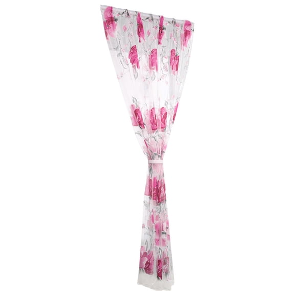 Clearance!FNGZ Curtain Clearance 1 PCS Vines Leaves Tulle Door Window Curtain Drape Panel Sheer Scarf Valances