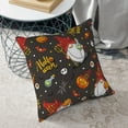 thumbnail image 6 of Square Decorative Throw Pillow Covers with Core, Halloween Elf Print Throw Pillows for Couch Sofa Bed Home Decor, 16"x16", 6 of 9