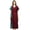 Maroon, variant on Bimba Womens Long Rayon Side Pannels Kaftan With Belt Designer Cover Up Caftan Maxi Night Dress
