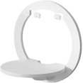 thumbnail image 1 of White Floating Shelf For Wall Bedroom Drill Free Wall Mount Shelf Upgrade White Shelves Storage Rack Small Floating Shelf Books Home Decor (white1pc, 1 of 5