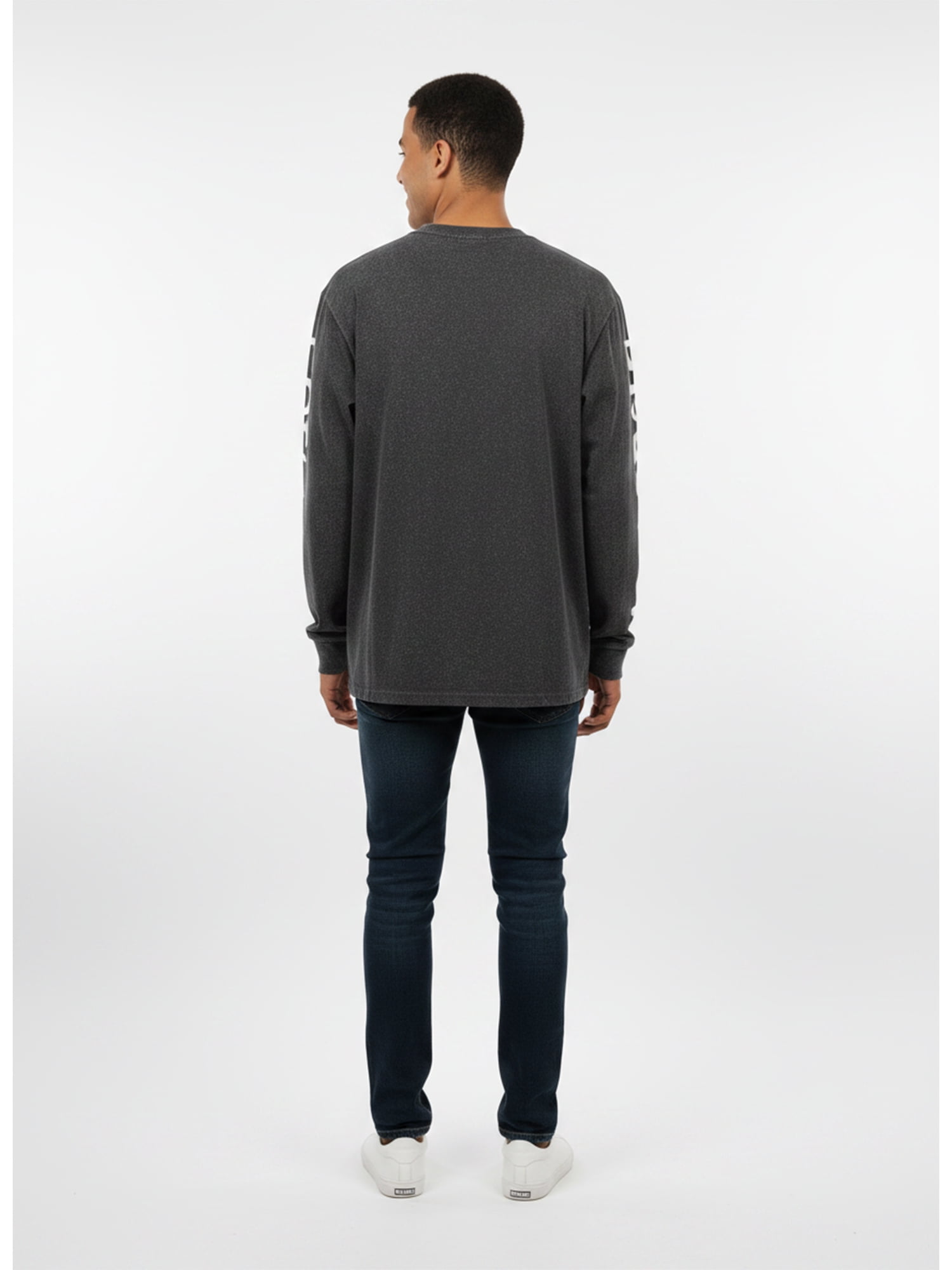 Iggy Pop Men's Mineral Washed Boxy Fit Long Sleeve Graphic Tee Shirt, Sizes XS-4XLT