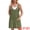 Army Green, variant on DARING DIVA Women's Loose Sleeveless Pinafore Mini Denim Dresses S Blue