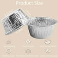 thumbnail image 4 of Aluminum Foil Baking Cups 150 Pcs, SUPPHOUS 4 Oz Disposable Ramekin Cupcake liners, Silver Muffin Liners for Cupcake, Baking, Egg Tart, Pudding, Creme Brulee, 4 of 4