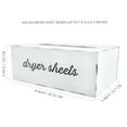 thumbnail image 6 of AuldHome Design Dryer Sheet Dispenser; Countertop Rustic White Fabric Softener Sheet Holder for Laundry Room, 6 of 9