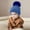 2-Blue, variant on Toddler Beanie Boys Girls Thermal Knit Hood Hat for New Year Toddler Winter Hat 1-2 Years
