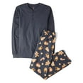 thumbnail image 5 of The Children's Place Men's Matching Family Gingerbread Cotton Henley Pajamas, Adult Sizes XS-3XL, 5 of 5