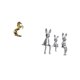 thumbnail image 5 of Conjunto De Figuras Familiares De Caballo Y Conejo Hechas A Mano Para Decoración De Mesa, Escultura Animal Ligera, Adorno Para Hoteles, Estanterías, Chimeneas, Vitrinas Y Escritorios., 5 of 8