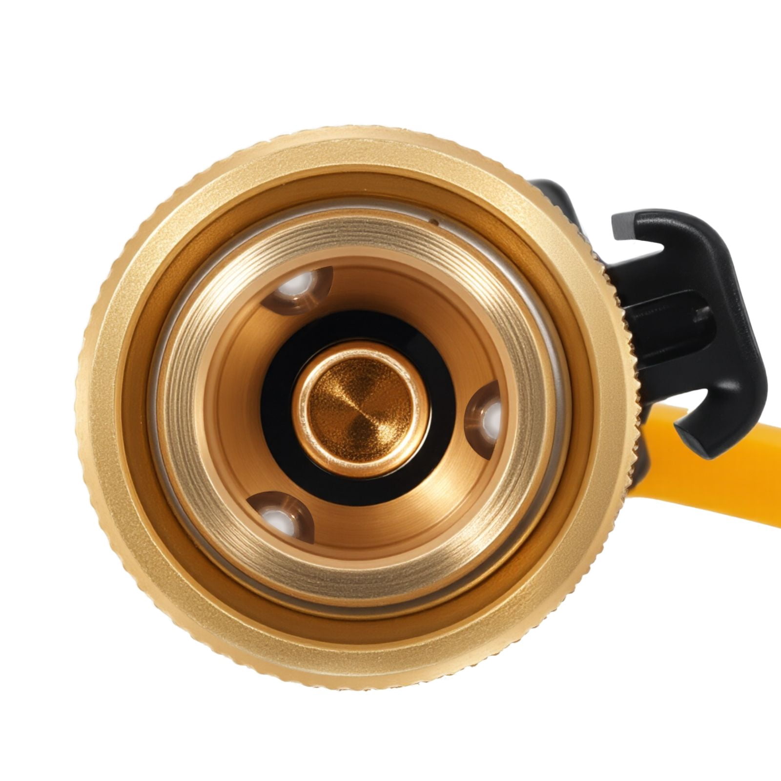 Y-Shape Propane Splitter 1/4" Quick Connect, Solid Brass Shut-Off Valves, 2-Way Propane Hose Adapter for RV Grill Heater Camping Equipment