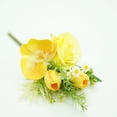 thumbnail image 6 of Anhility Small Artificial Flowers, 12.99" Centerpieces Coffee Table Decor, Silk Flower Arrangements for Bathroom Dining Room Kitchen Wedding, Yellow, 6 of 6