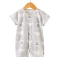 thumbnail image 2 of Bodysuit for Baby Girls & Boys for 6-12 Months Preemie Baby Suit Newborn Crawling Suit Short Sleeved Thin Coat Infant And Toddler Clothing, 2 of 4