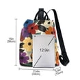 thumbnail image 3 of FORMRS Women's Travel Backpack Purse Anti-Theft Hidden Pockets Casual Shoulder Bag, Large Colorful Flowers Pattern, 3 of 7