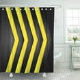 thumbnail image 1 of BSDHOME Flèches l'Infographie Jaune Points Sombres Gradient Grille Maille Rideau de Douche Rideau de Bain 66x72 Pouces, 1 of 1