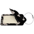 thumbnail image 4 of Rocae Japanese White Crane for Leather Luggage Baggage Tags ID Label Privacy Cover ID Label with Stainless Steel Loop and Address Card, 4 of 5