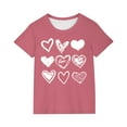 thumbnail image 2 of Piuwrlz T-Shirts Tops for Kids Girls Short Sweatshirt Sleeve Watermelon Red Size 7 Years, 2 of 4